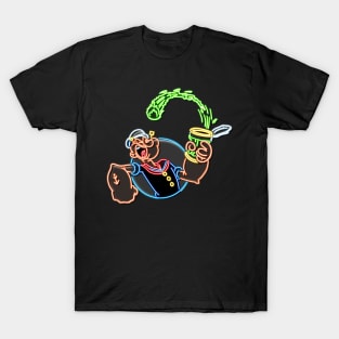 Popeye neon bg T-Shirt